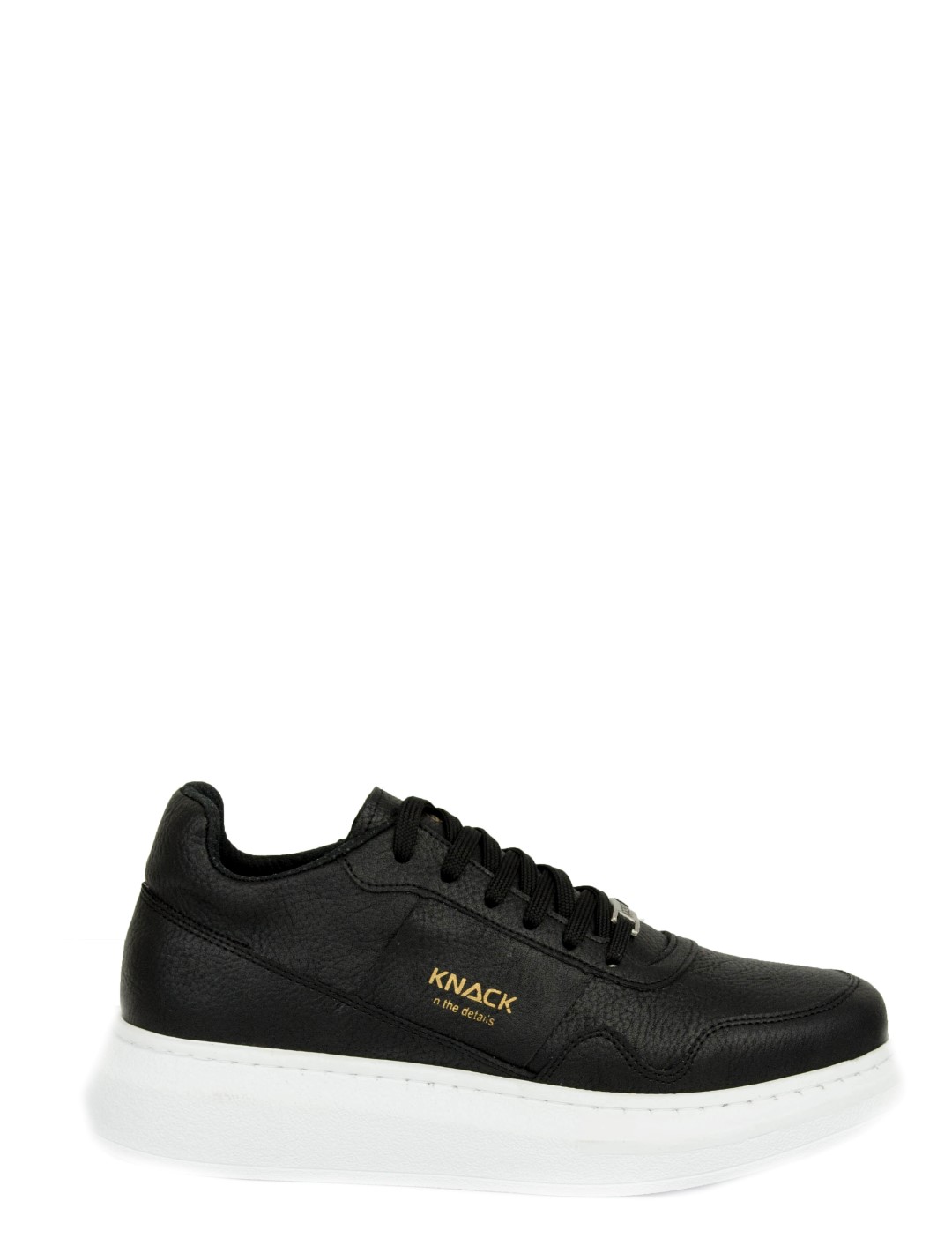 Ανδρικά ασπρόμαυρα Sneakers με κορδόνια 0382020 φωτογραφία